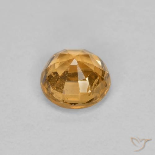 Granada espessartita Laranja Médio Natural 0.52ct, Redondo, VS