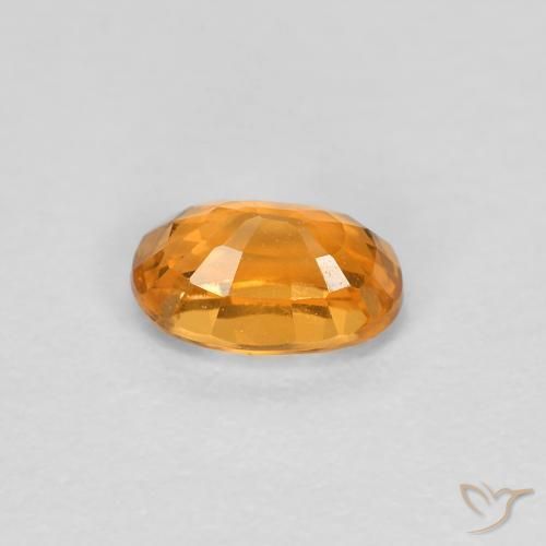 Granada espessartita damasco laranja Natural 0.44ct, oval, VS