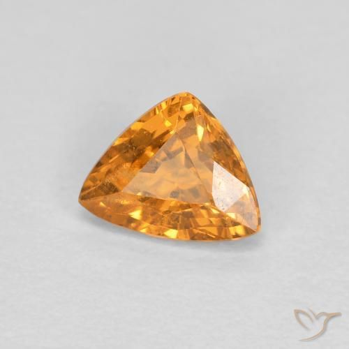 Granada espessartita damasco laranja Natural 0.53ct, Trilhão, VS