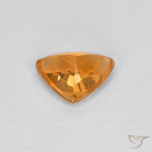 Granada espessartita damasco laranja Natural 0.53ct, Trilhão, VS