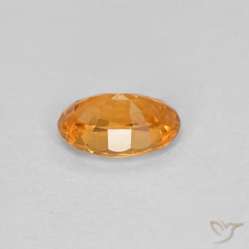 Granada espessartita damasco laranja Natural 0.40ct, oval, VS