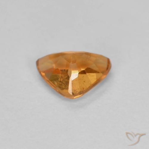 Granada espessartita Laranja Profundo Natural 0.44ct, Trilhão, VS-SI