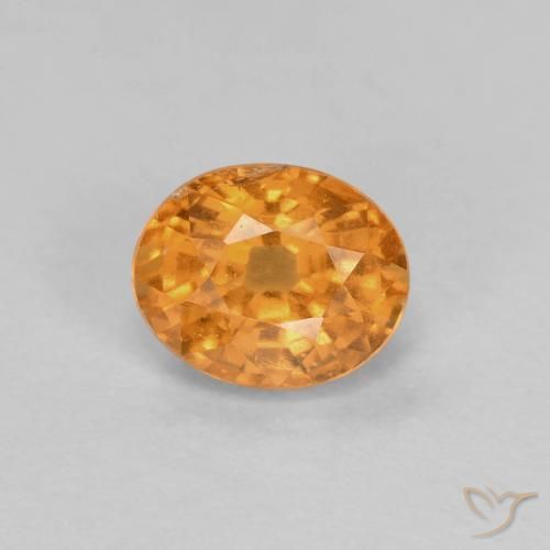 0.60ct Natural damasco laranja Granada espessartita, oval, VS-SI