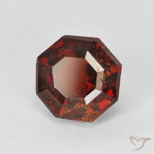 Granada espessartita Laranja escuro Natural 2.46ct, Corte Octógono / Esmeralda, SI