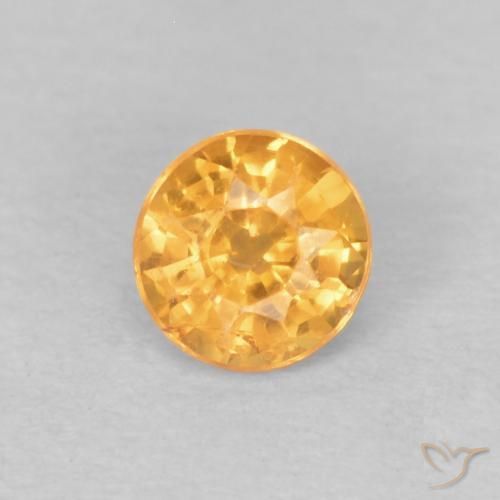 0.29ct Natural damasco laranja Granada espessartita, Redondo, VS