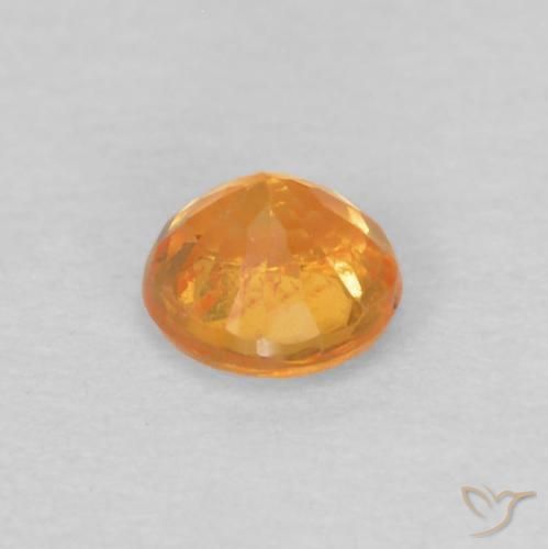Granada espessartita damasco laranja Natural 0.29ct, Redondo, VS