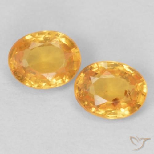 0.47ctw Natural Laranja Intenso Granada espessartita, oval, VS