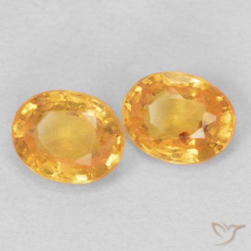 Pedras preciosas de Granada espessartita Laranja Intenso natural de 0.47 ct, oval, VS