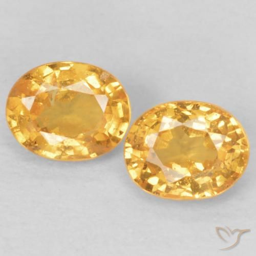 0.46ctw Natural Laranja Médio Granada espessartita, oval, VS