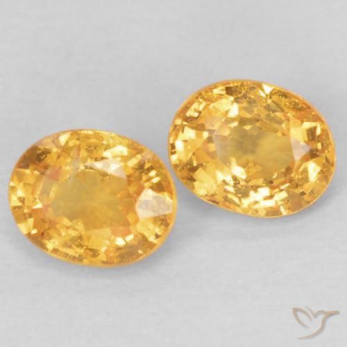Pedras preciosas de Granada espessartita Laranja Médio natural de 0.46 ct, oval, VS