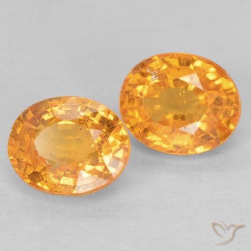 Pedras preciosas de Granada espessartita Laranja Intenso natural de 1.05 ct, oval, VS