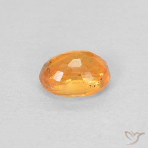 Granada espessartita damasco laranja Natural 0.45ct, oval, VS