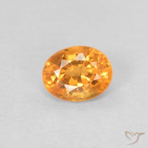 0.43ct Natural Laranja brilhante Granada espessartita, oval, VS