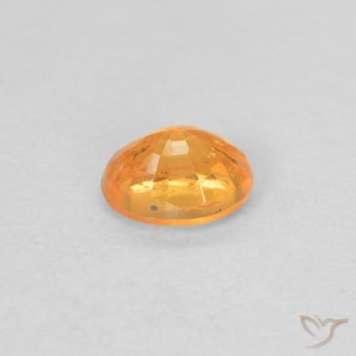 Granada espessartita Laranja Médio Natural 0.41ct, oval, VS-SI