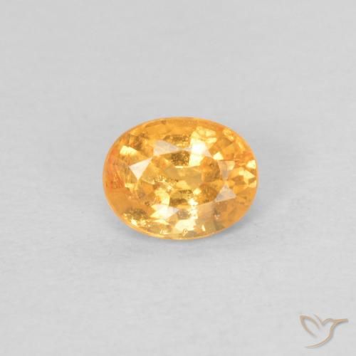 0.40ct Natural Laranja Médio Granada espessartita, oval, VS-SI