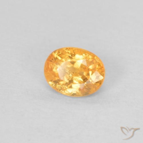 Granada espessartita Laranja Médio Natural 0.40ct, oval, VS-SI