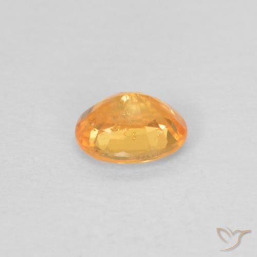 Granada espessartita Laranja Médio Natural 0.40ct, oval, VS-SI