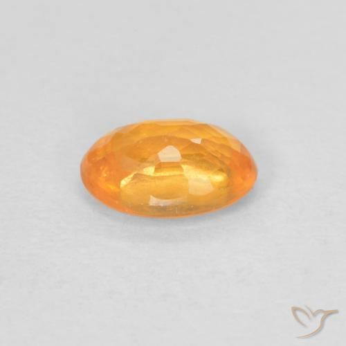 Granada espessartita Laranja Intenso Natural 0.64ct, oval, VS