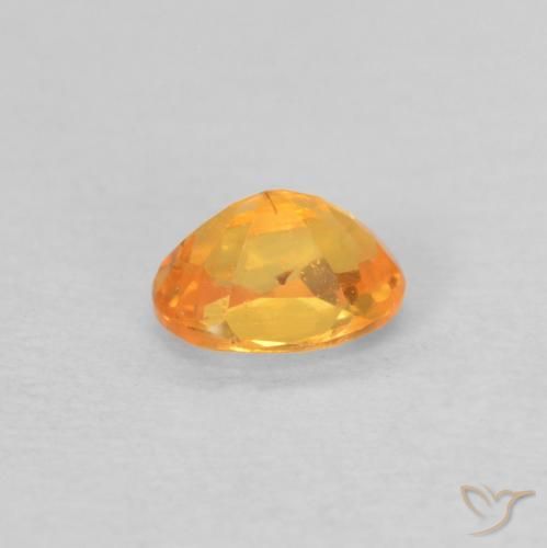 Granada espessartita Laranja Médio Natural 0.35ct, oval, VS