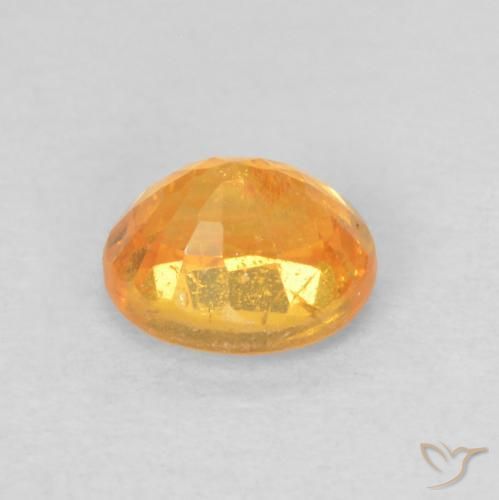 Granada espessartita Laranja Médio Natural 0.67ct, oval, VS