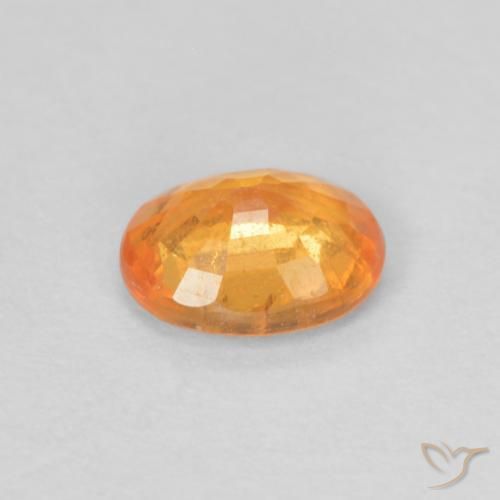 Granada espessartita mel de laranja Natural 0.46ct, oval, VS-SI