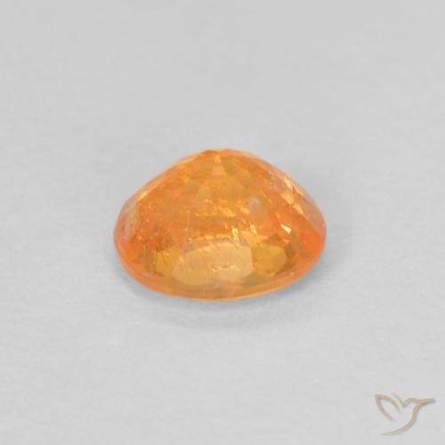 Granada espessartita Laranja Intenso Natural 0.43ct, oval, VS-SI