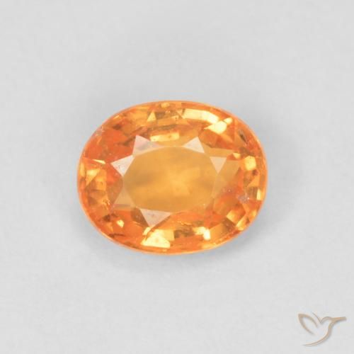 0.47ct Natural Laranja brilhante Granada espessartita, oval, VS