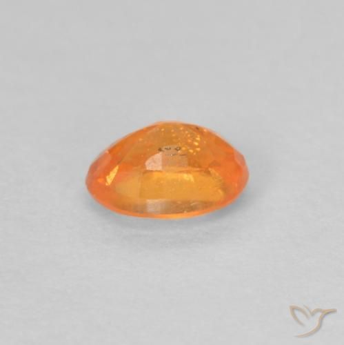 Granada espessartita Laranja brilhante Natural 0.35ct, oval, VS