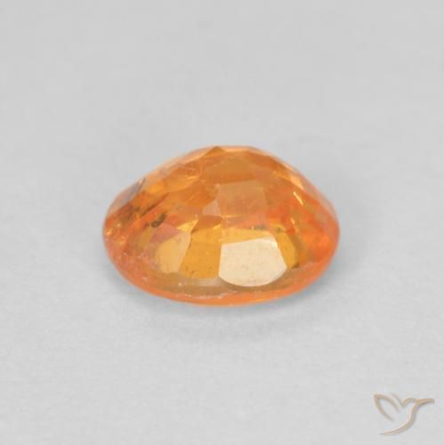 Granada espessartita Laranja Intenso Natural 0.55ct, oval, VS-SI