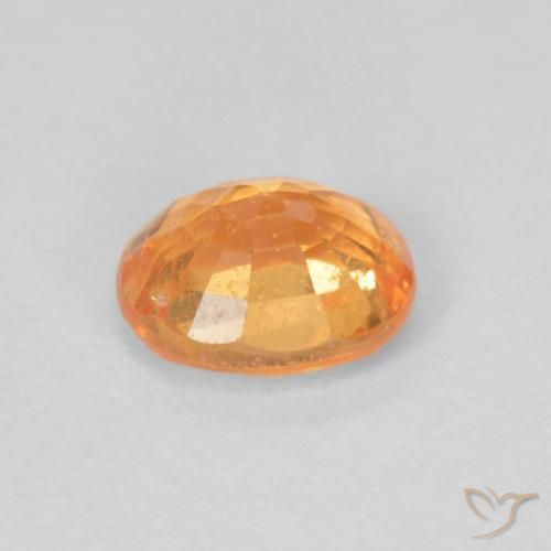 Granada espessartita mel de laranja Natural 0.58ct, oval, VS-SI