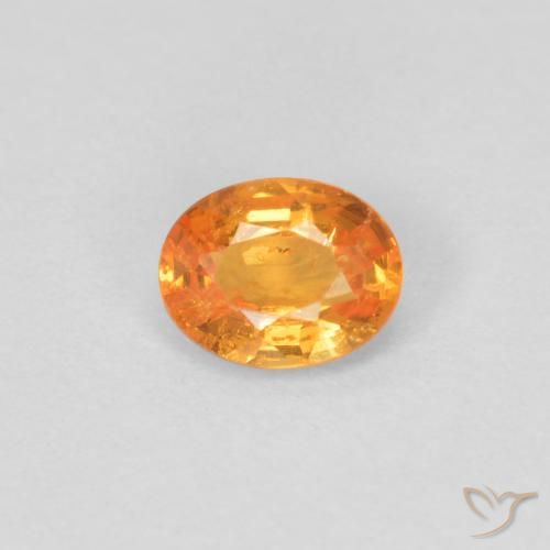 0.33ct Natural Laranja brilhante Granada espessartita, oval, VS-SI