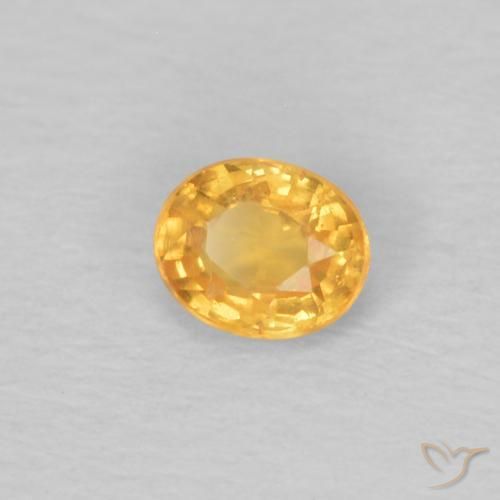 Granada espessartita Laranja-Ouro Natural 0.25ct, oval, VS