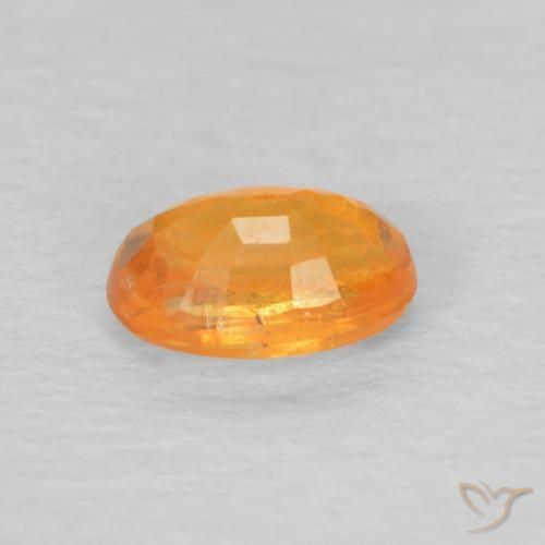 Granada espessartita Laranja Médio Natural 0.46ct, oval, VS