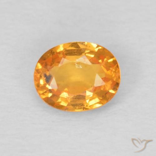 0.44ct Natural âmbar laranja Granada espessartita, oval, VS