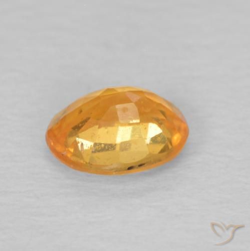 Granada espessartita Laranja-Ouro Natural 0.47ct, oval, VS