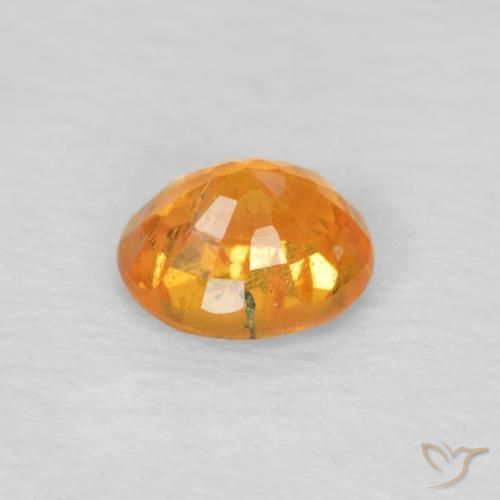 Granada espessartita Laranja Médio Natural 0.42ct, oval, VS-SI