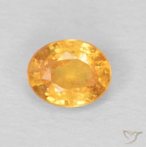 0.47ct Natural mel de laranja Granada espessartita, oval, VS