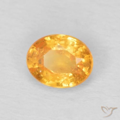 Granada espessartita mel de laranja Natural 0.47ct, oval, VS