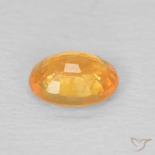 Granada espessartita mel de laranja Natural 0.47ct, oval, VS