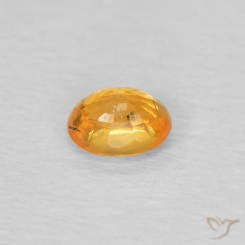 Granada espessartita Laranja-Ouro Natural 0.25ct, oval, VS