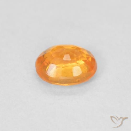 Granada espessartita Laranja Intenso Natural 0.43ct, oval, VS