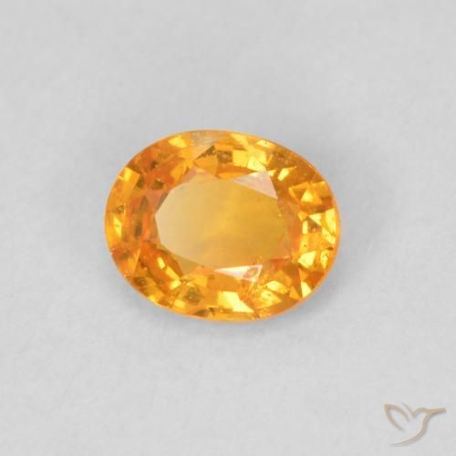 Granada espessartita mel de laranja Natural 0.48ct, oval, VS