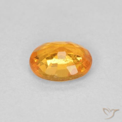 Granada espessartita mel de laranja Natural 0.48ct, oval, VS