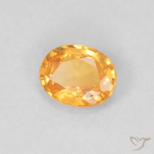 Granada espessartita mel de laranja Natural 0.40ct, oval, VS