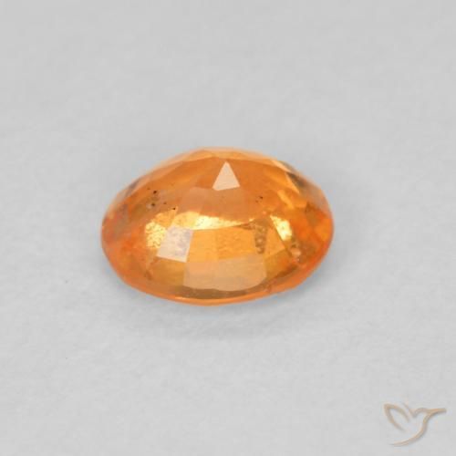 Granada espessartita mel de laranja Natural 0.54ct, oval, VS-SI