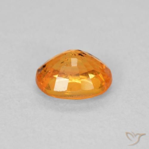 Granada espessartita mel de laranja Natural 0.55ct, oval, VS-SI