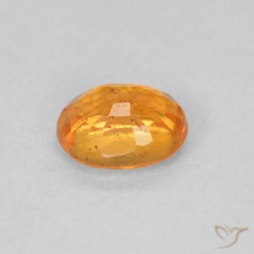 Granada espessartita mel de laranja Natural 0.56ct, oval, VS-SI