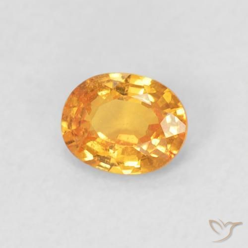 Granada espessartita Laranja Intenso Natural 0.39ct, oval, VS