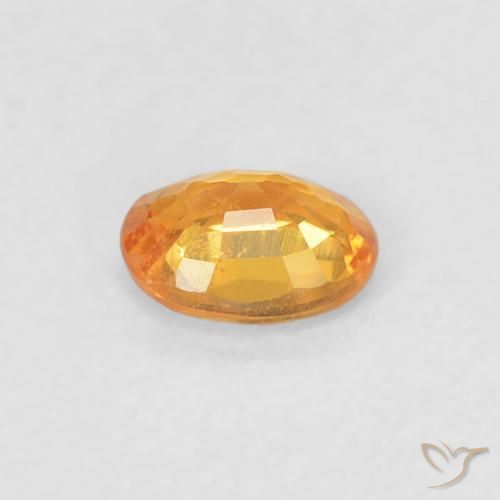 Granada espessartita Laranja Intenso Natural 0.39ct, oval, VS