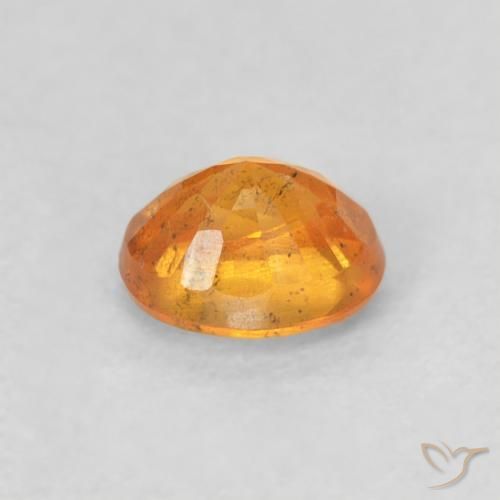 Granada espessartita Laranja Médio Natural 0.59ct, oval, VS